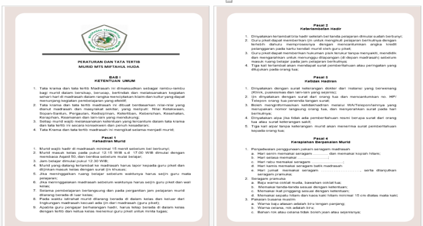 Tata Tertib Siswa